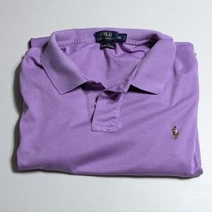 Polo by Ralph Lauren Men's Purple Shirt XXL pima soft touch, *defect*